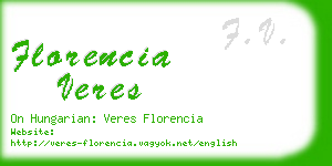 florencia veres business card
